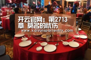开云官网:第2713章 莫名的忧伤(图1) 开云入口